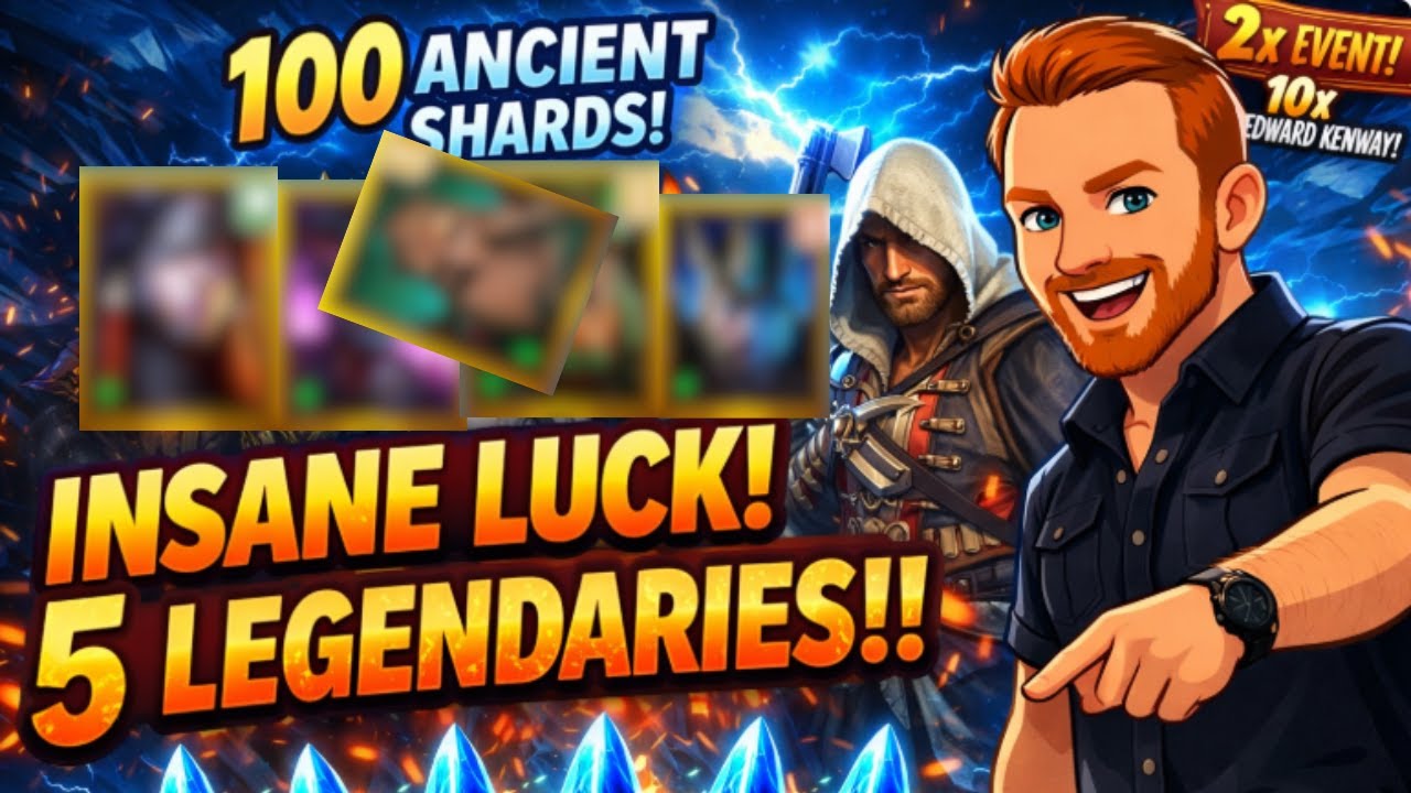 “Edward Kenway 10x + 2x Ancients Gave Me INSANE RNG… 5 Legendaries Pulled!” | Raid Shadow Legends
