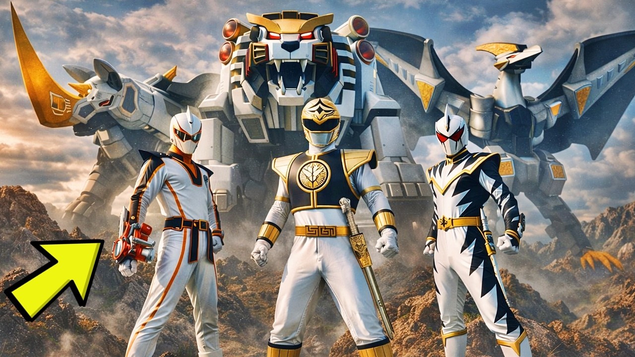 EVERY WHITE RANGER AND THEIRS ZORDS EXPLAINED IN 18 MINUTES | NERD EMPIRE