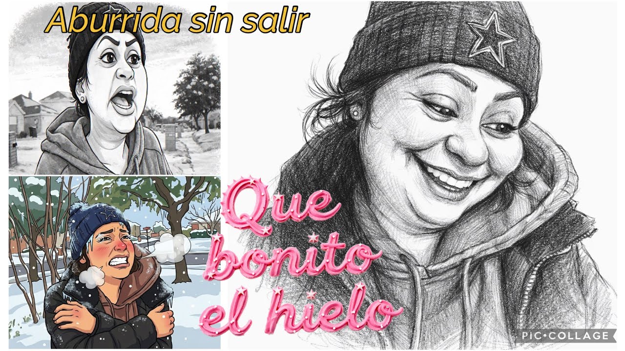 3 semanas que no puede comer bien aferrada en salir al frío fotos en la nieve
