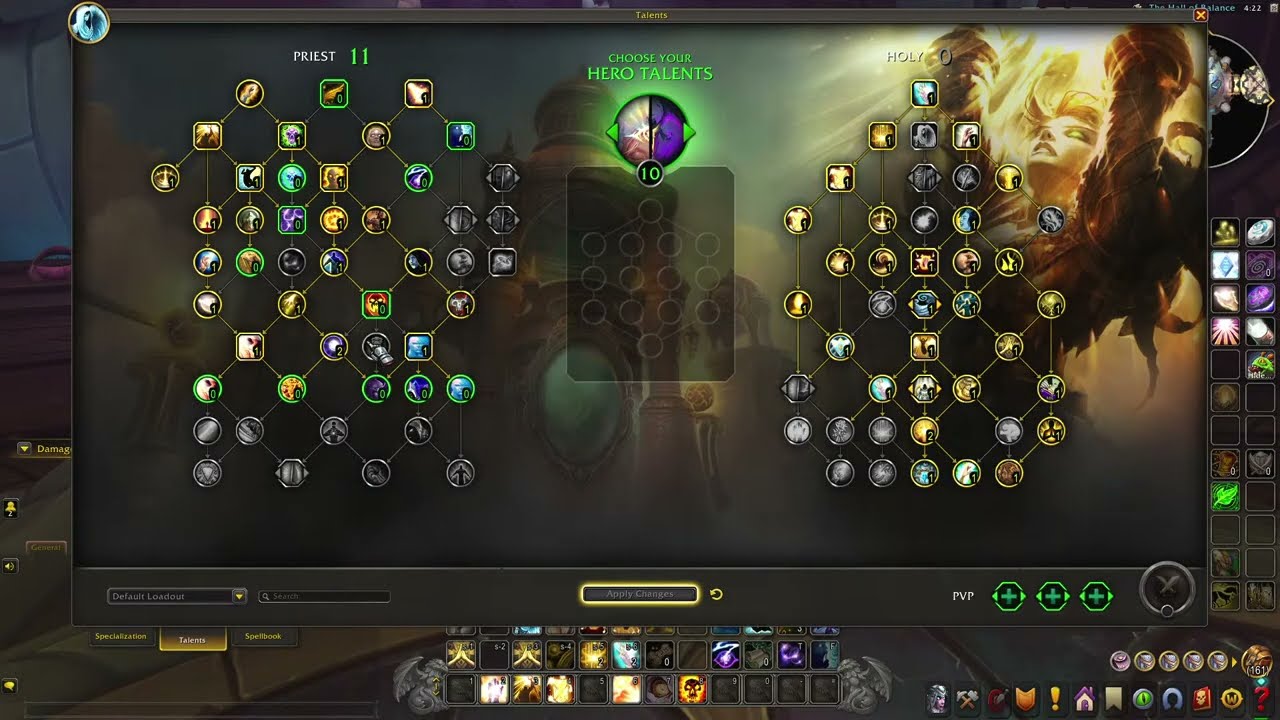 Learning holy priest