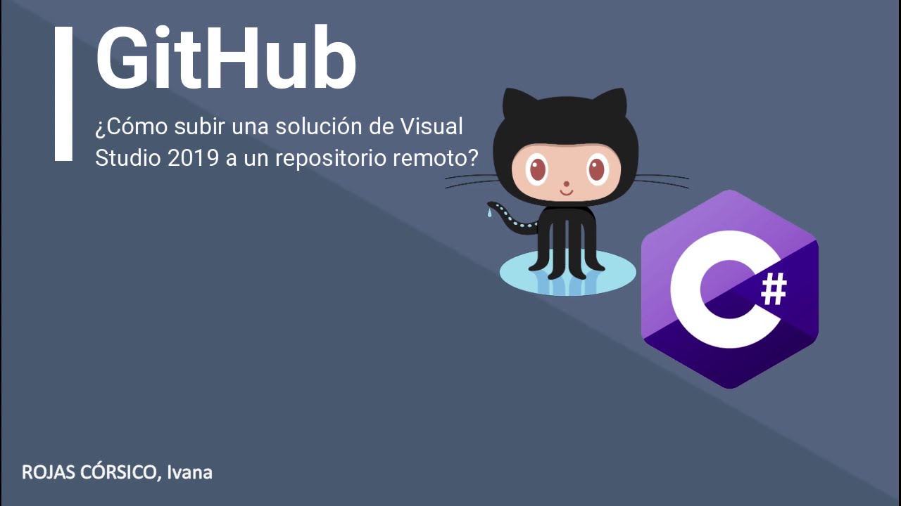 C&oacute;mo subir una soluci&oacute;n de visual Studio 2019 a Github?