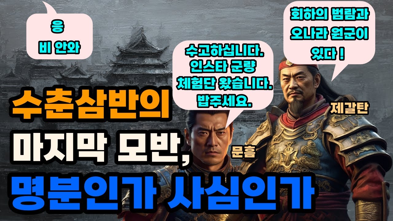 삼국지 제갈탄의 모반이 실패한 이유