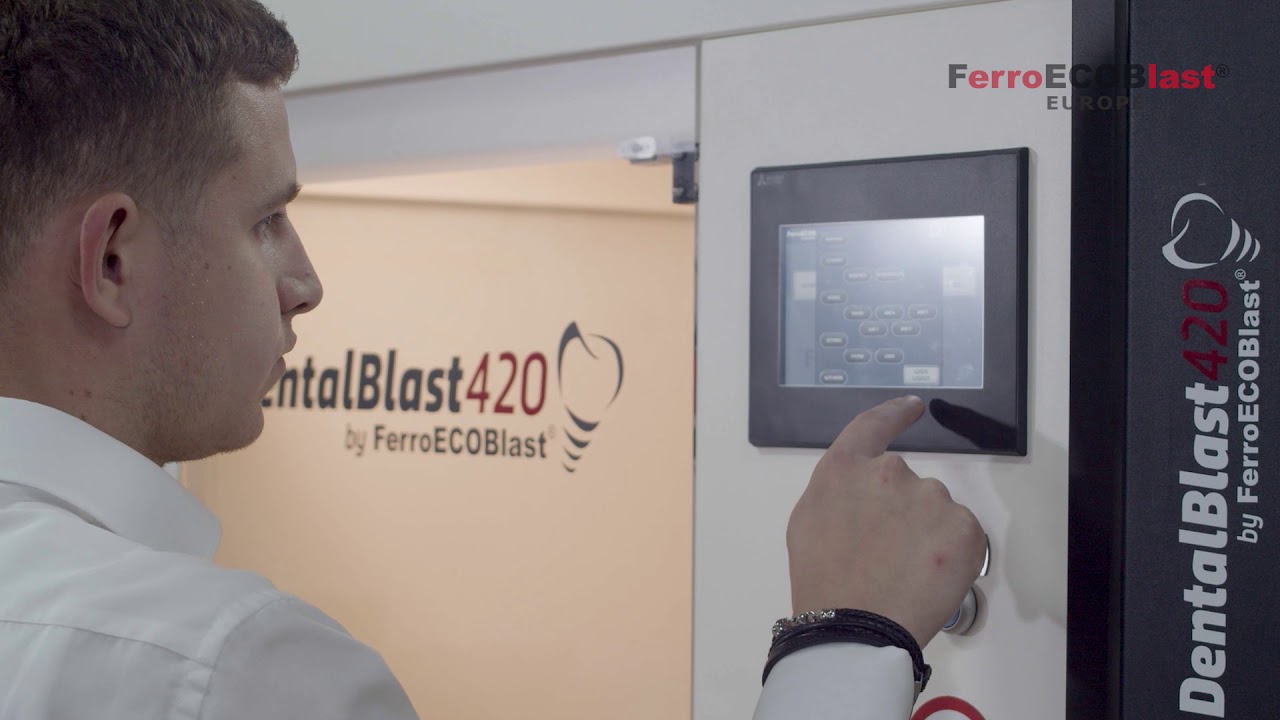Blasting of dental implants - DentalBlast 420