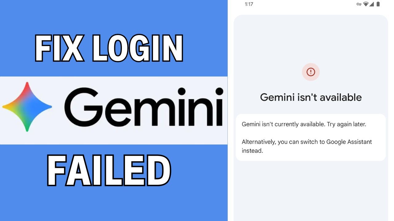 Как исправить ошибку входа в Gemini | Исправление ошибки входа в приложение Gemini (2025)