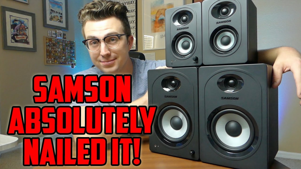 Обзор Samson MediaOne M30BT и M50BT | Новые мощные студийные мониторы с Bluetooth!