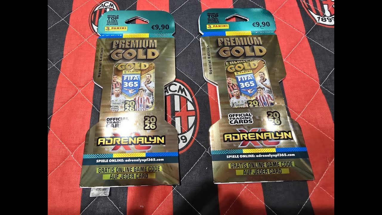 NOWOŚĆ!!! PANINI FIFA 365 2026 - OTWIERAM DWIE SASZETKI PREMIUM GOLD - TRAFIAM 6 R&Oacute;ŻNYCH LIMITEK!!!