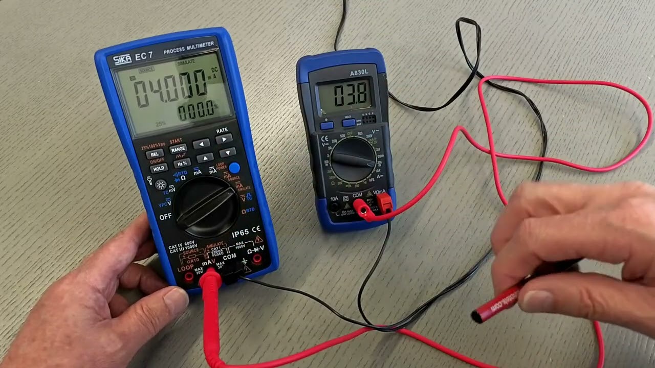 SIKA EC7 Process Multimeter - generate mADC with EXTERNAL loop power supply.