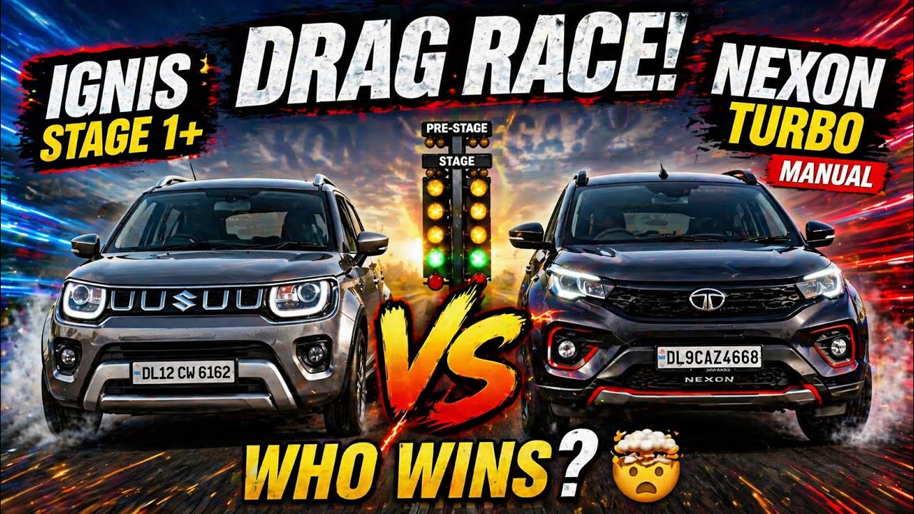 Tata nexon VS Maruti Ignis| 1.2 turbo VS 1.2NA| stock Vs tuned| nexon mai pkka turbo hai na ? 🤣🤣