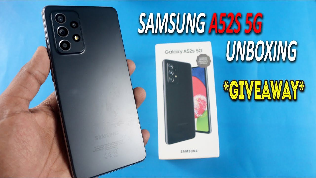 Samsung A52s 5G Unboxing | S.Amoled 120Hz | SD778G | 64MP OIS | Giveaway