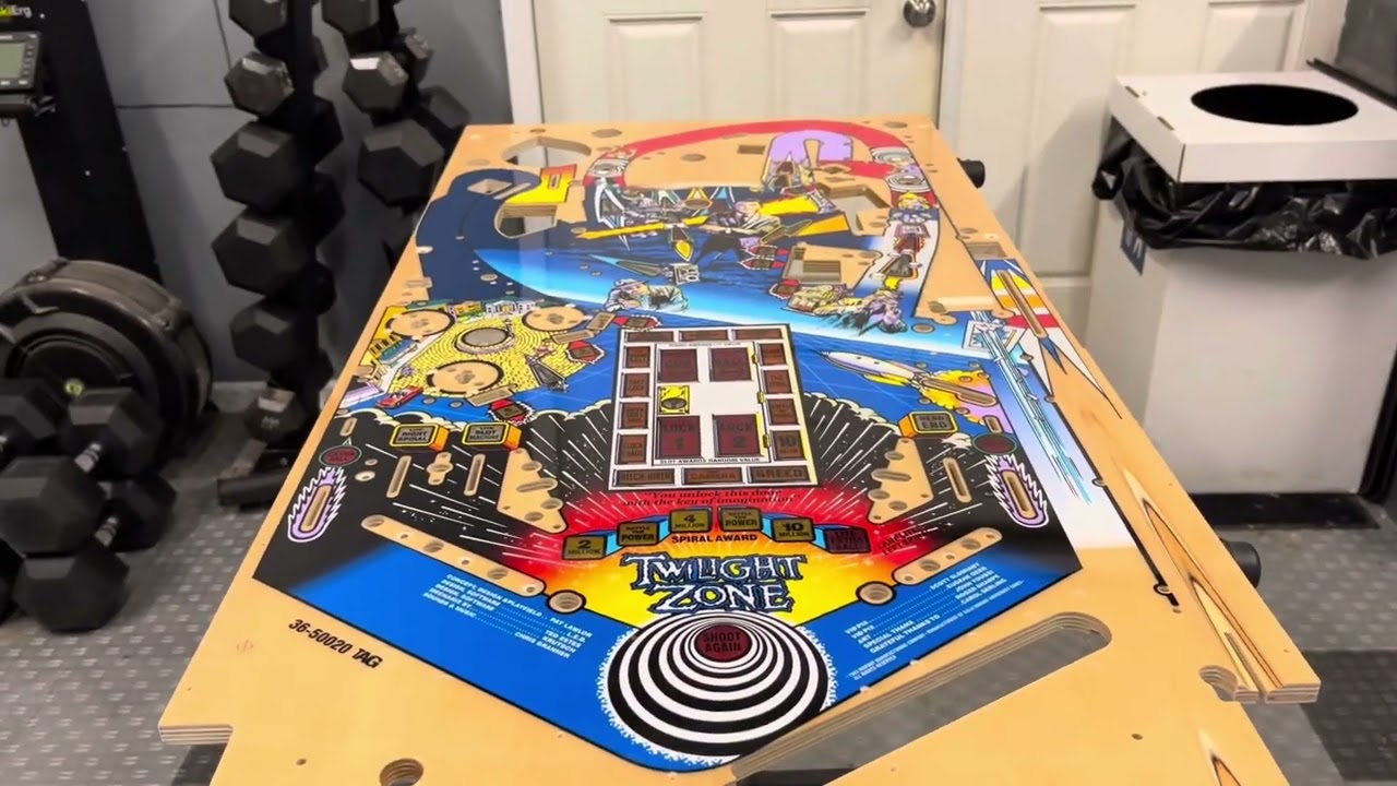 Mirco High Class Pinball Twilight Zone Playfield as it arrived 2-9-24