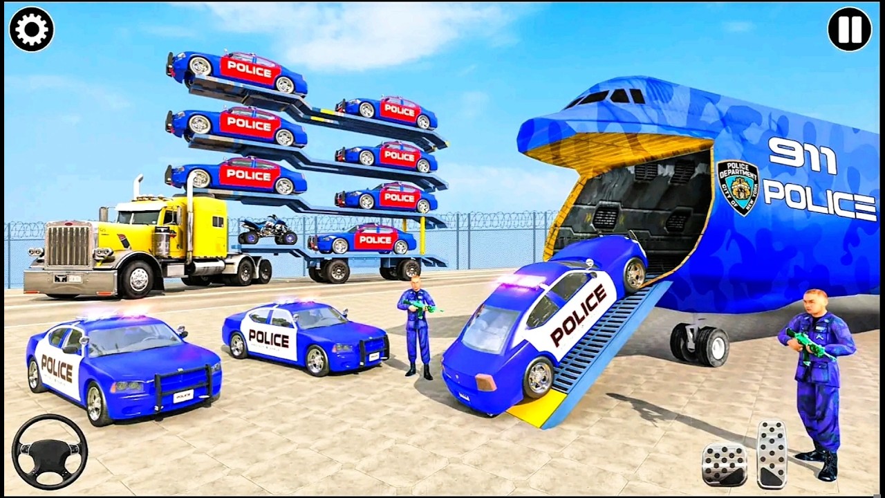 Border Police Car Transport 3D