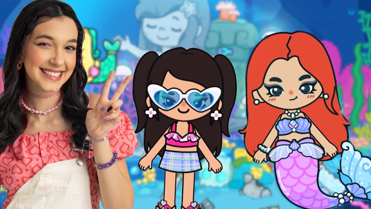 VIREI MELHOR AMIGA da PEQUENA SEREIA ARIEL | Família Luluca