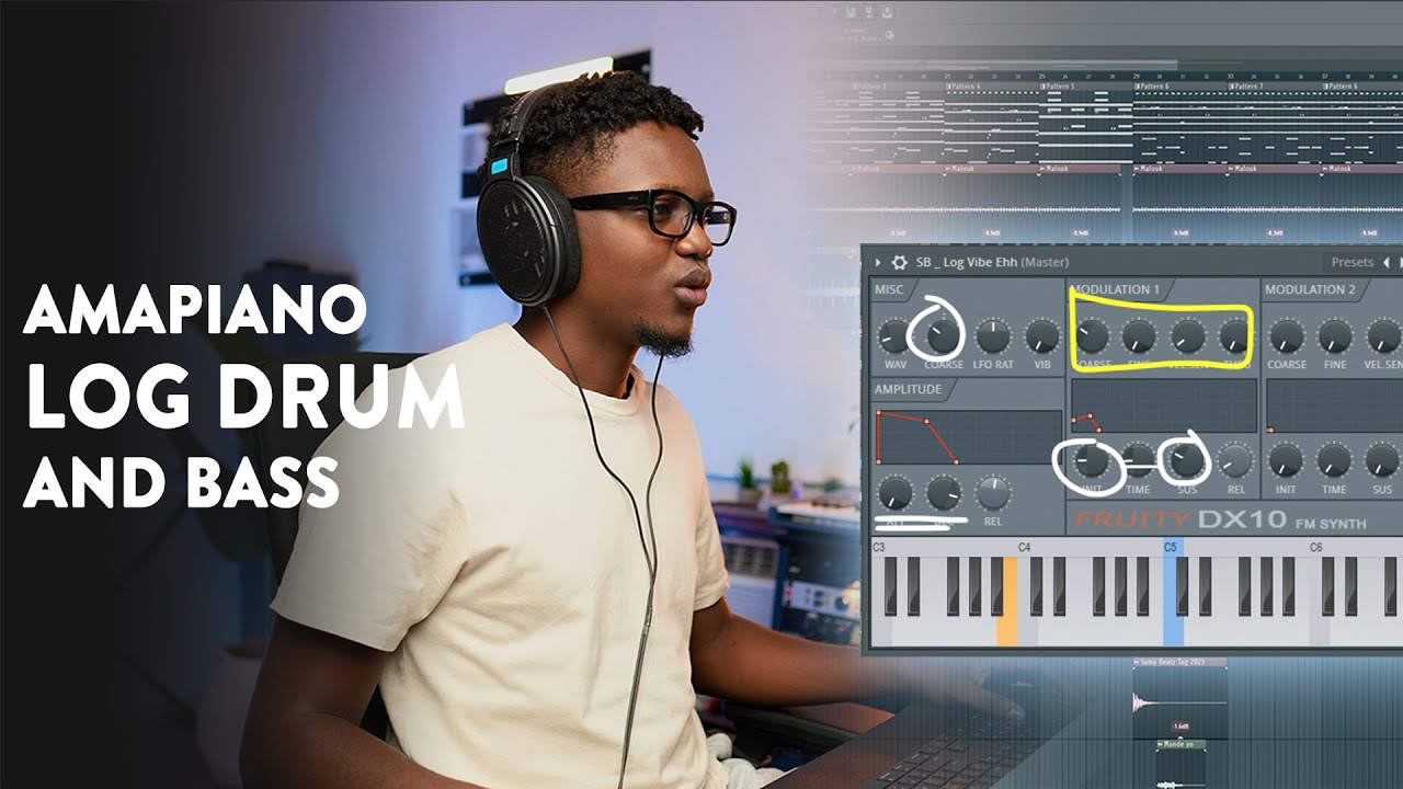 FL Studio 21 Beginner - Ultimate Guide To Amapiano Log Drum and Bass