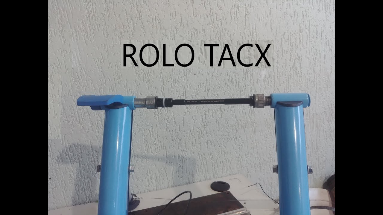 eixo adaptador 12mm passante em rolo elite e tacx ( thru axle adapter on trainer )