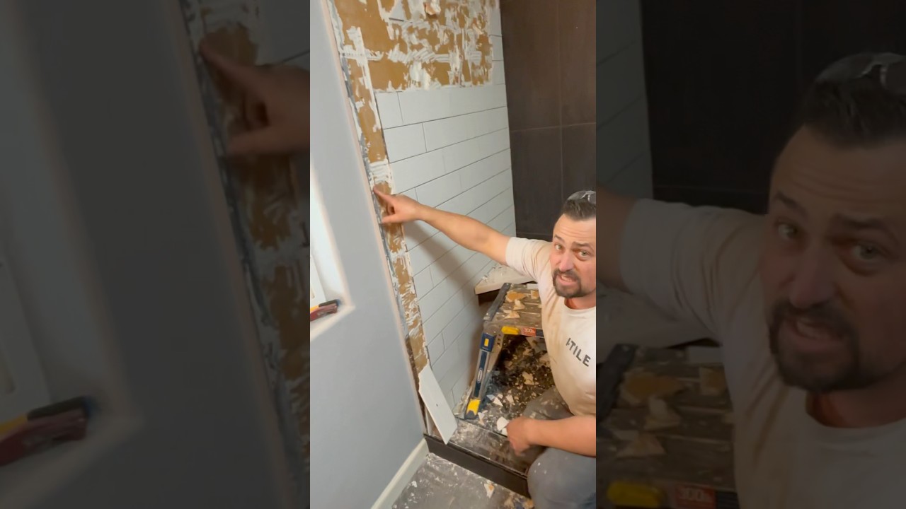 I-TILE Schluter Kerdi shower 🚿 failure point number 1 #diy #shorts