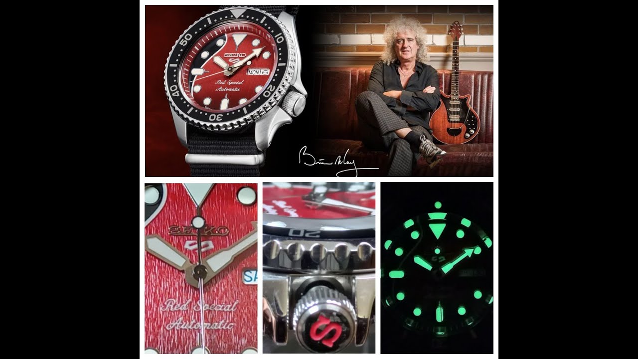 SEIKO QUEEN Red Special (Seiko 5 Sports & Brian May)