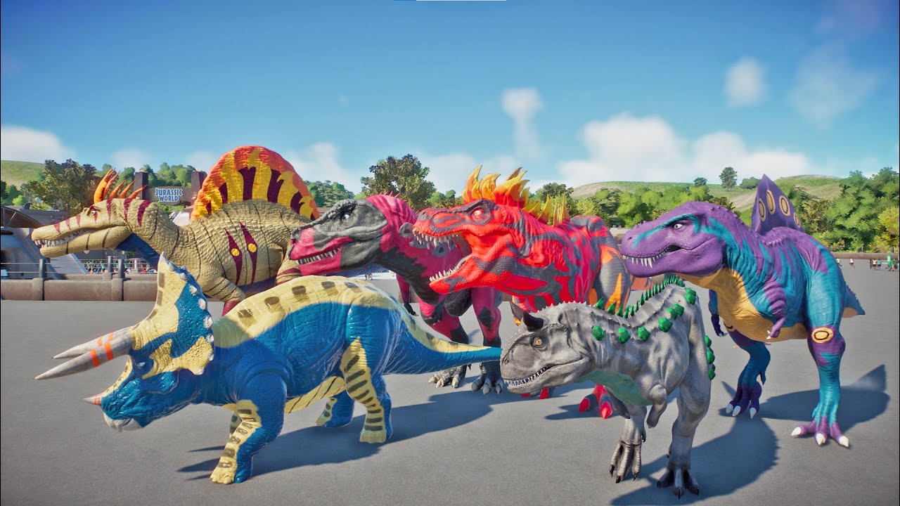 Jurassic Mod Fossil Fighters Battle and Rampage in Jurassic World Evolution