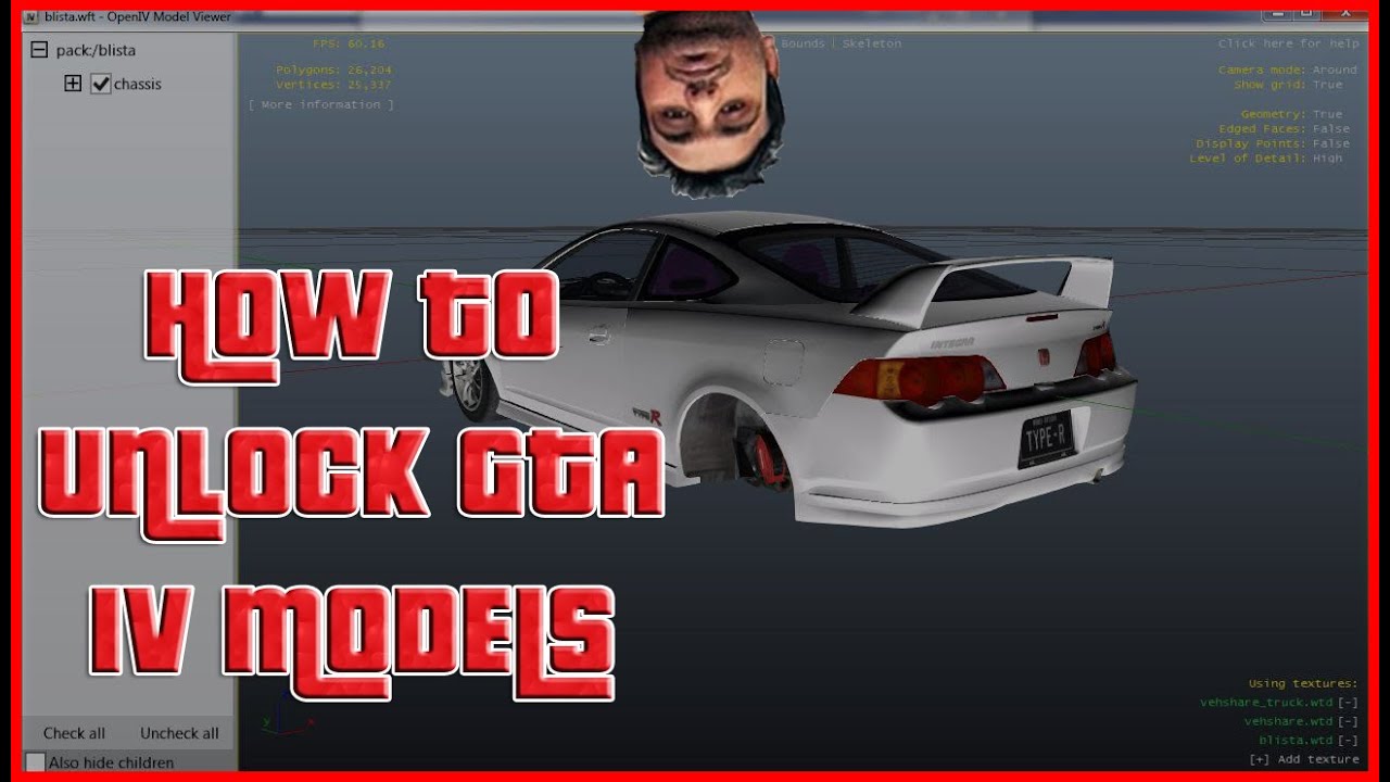How To Unlock GTA IV .WFT Vehicle Models