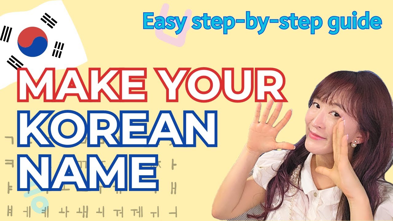 Make Your Korean Name in 10 minutes with This Simple Guide!  #bts #korean #learnkorean #seoul
