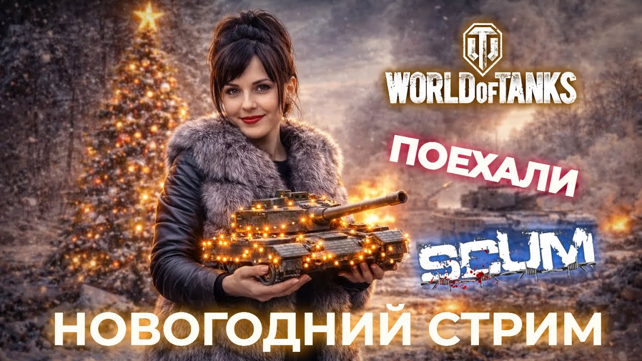 С НОВЫМ ГОДОМ, НОВОГОДНИЙ СТРИМ с @PLANEMO ТАНКИ, SCUM! 2026