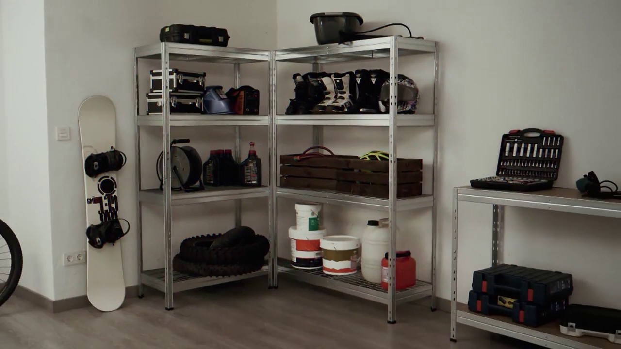 AR Shelving Galvanized Wire Deck Shelving  4 Shelves 880-Lb. Capacity per Shelf 71in.W x 24in.D x 71