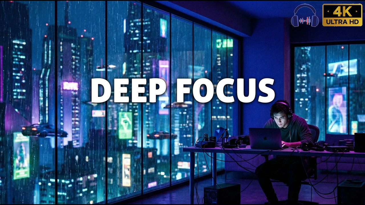 4 Hours Focus Music for Deep Work & Studying | Minimal Ambient Concentration