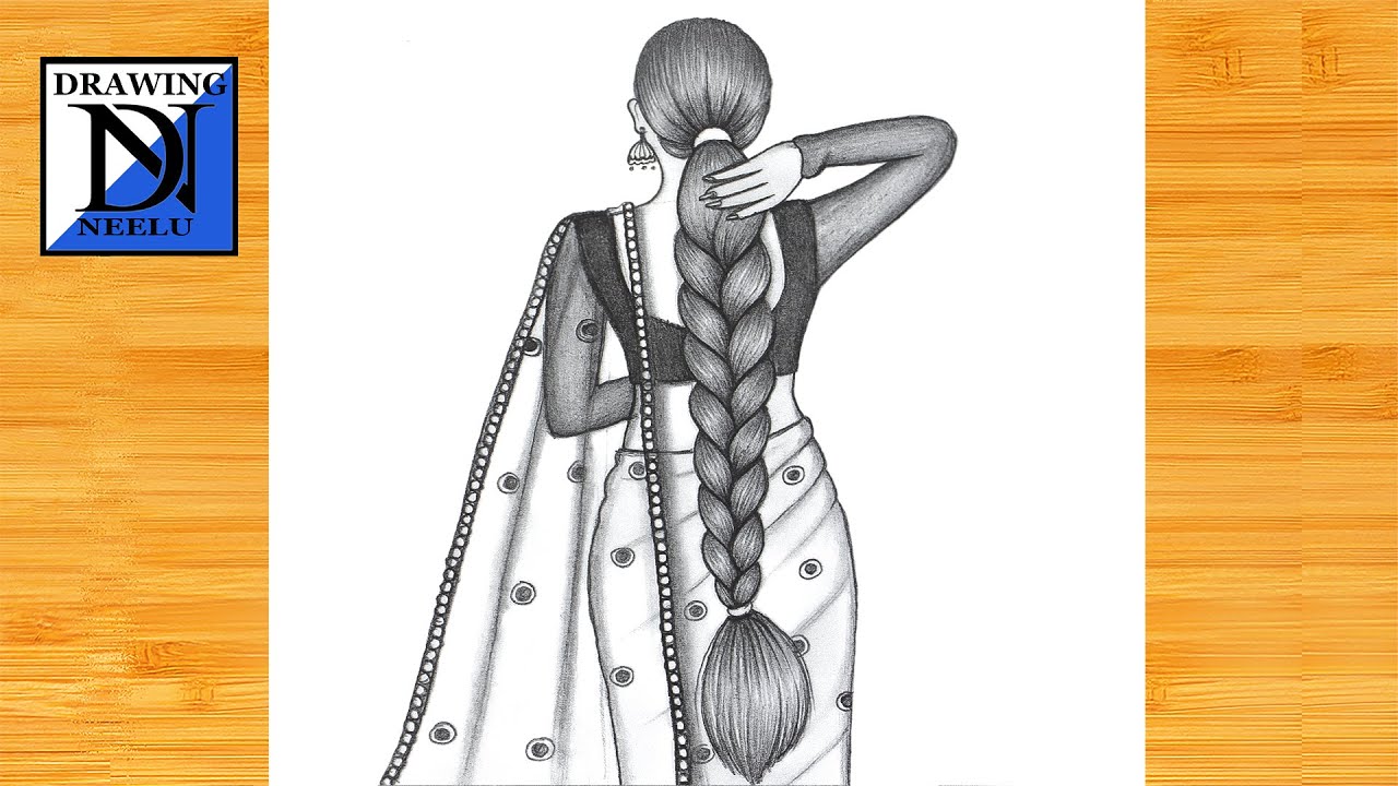 How to draw a Girl Braided Hairstyle || Girl drawing for beginner || Pencil sketch || Girl Drawing