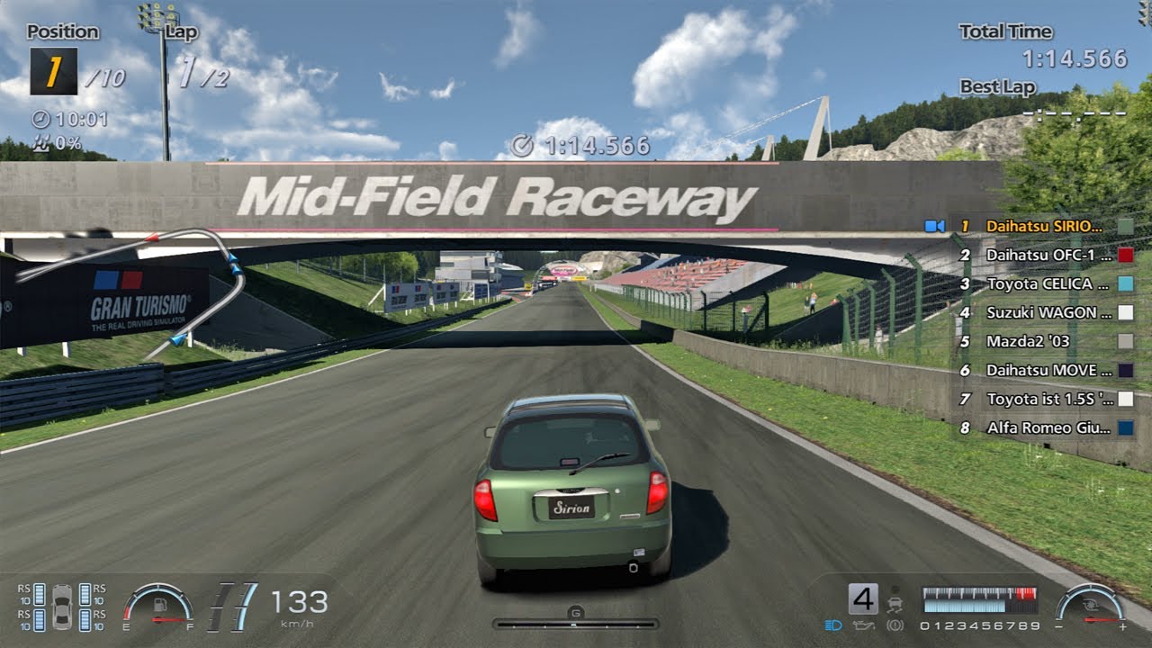 GT6 | Daihatsu SIRION CX 4WD (J) 1998 | Mid-Field Raceway Reverse | PS3