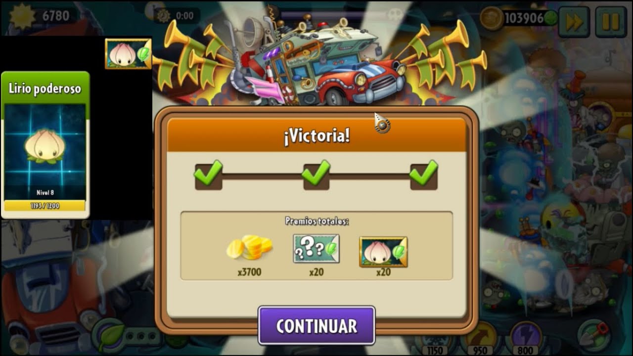 PVZ 2 [Original][Desbloqueando Nivel 9 Lirio Poderoso]