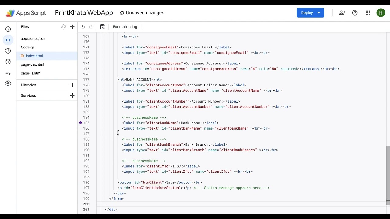 07. Invoice WebApp BootCamp | Sidebar Navigation, Menu Items & Client Data (HTML, CSS, JavaScript)