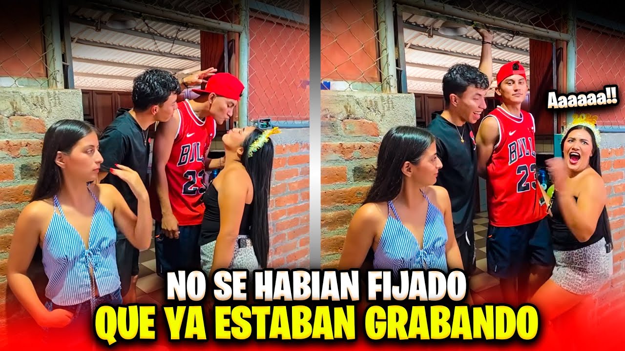 Miren como captamos a estos dos antes de comenzar a grabar. Que raro anda Marlon