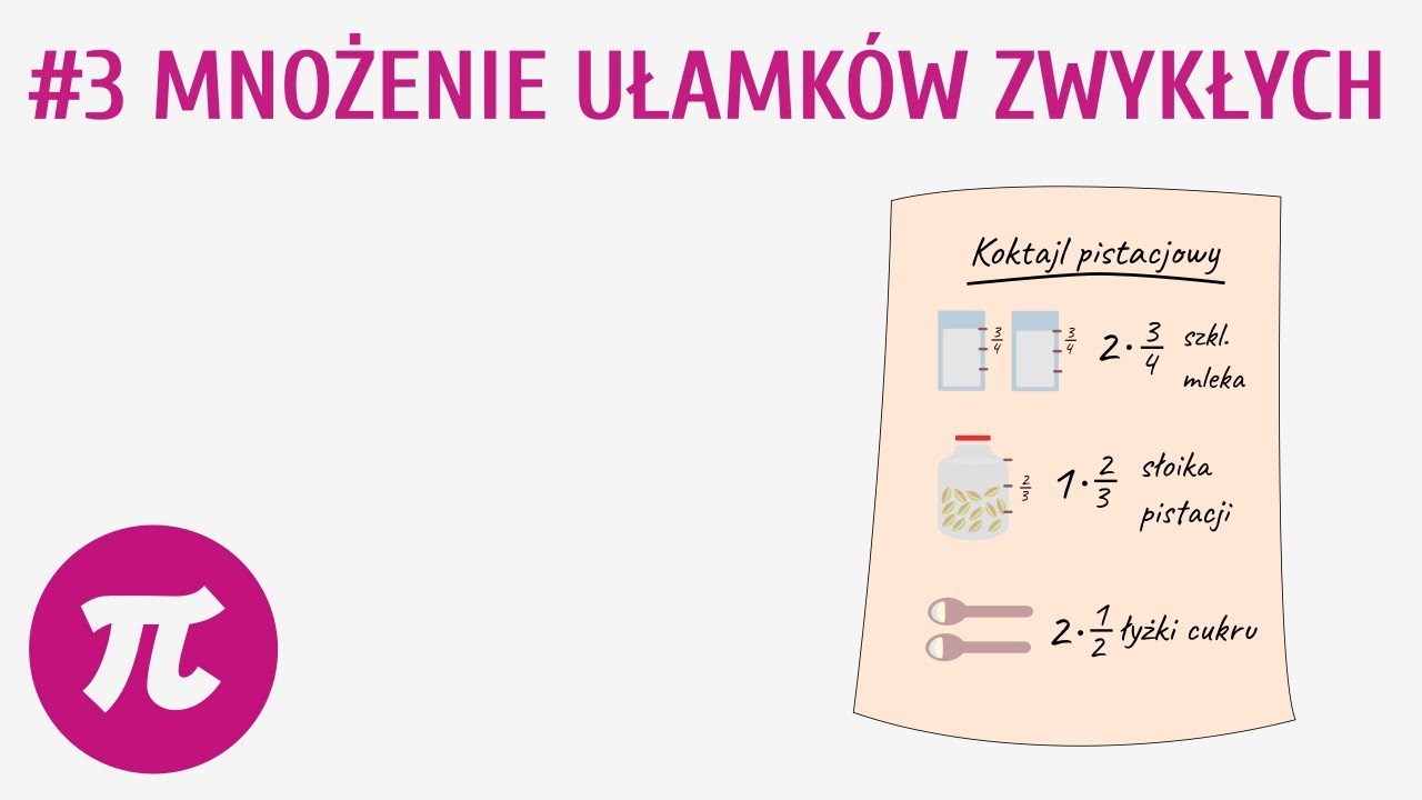 Mnożenie ułamków zwykłych #3 [ Działania na ułamkach zwykłych - mnożenie i dzielenie ]