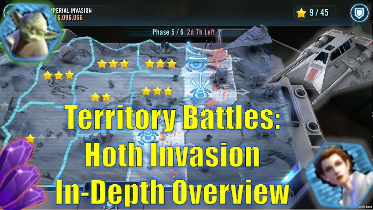 Star Wars Galaxy of Heroes: Territory Battles - Hoth Invasion In-Depth Overview Gameplay