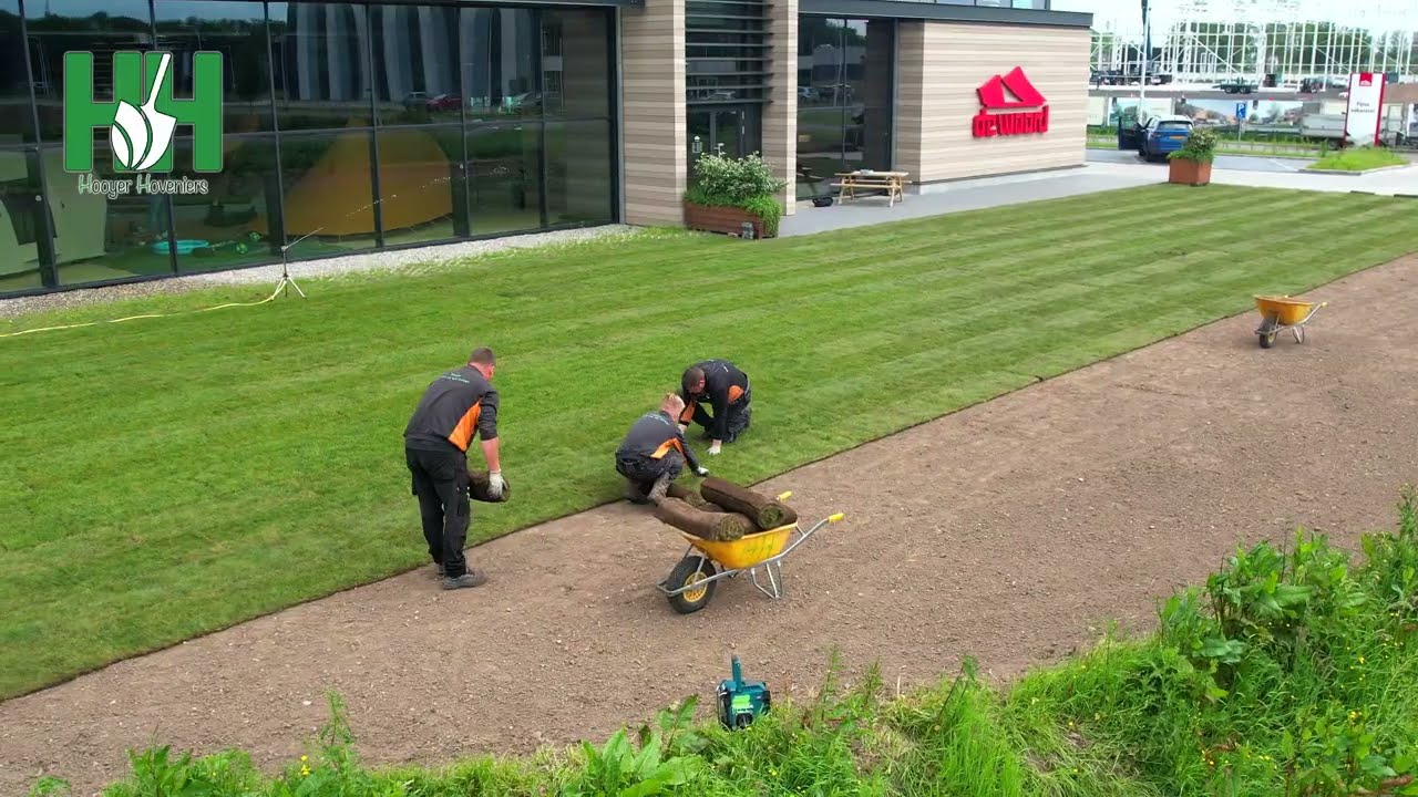Graszoden Leggen Hattemerbroek - Hooyer Hoveniers