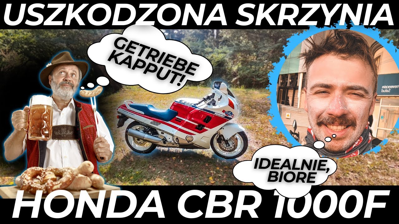 Kupił CBR 1000F z uszkodzoną skrzynią - okazało się, że to tarcza hamulcowa puka