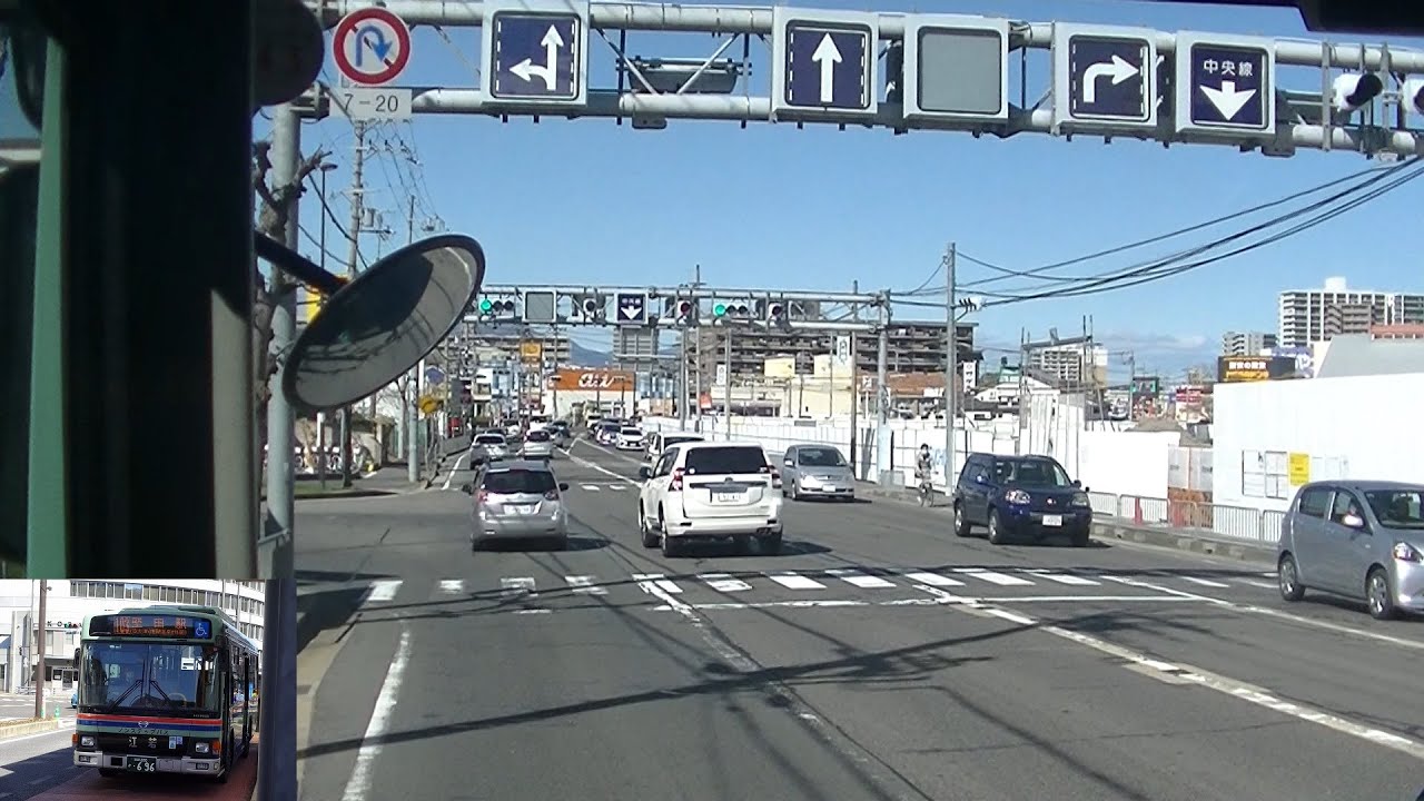 江若交通バス103系統浜大津線前面展望【大津駅→雄琴温泉→堅田駅】