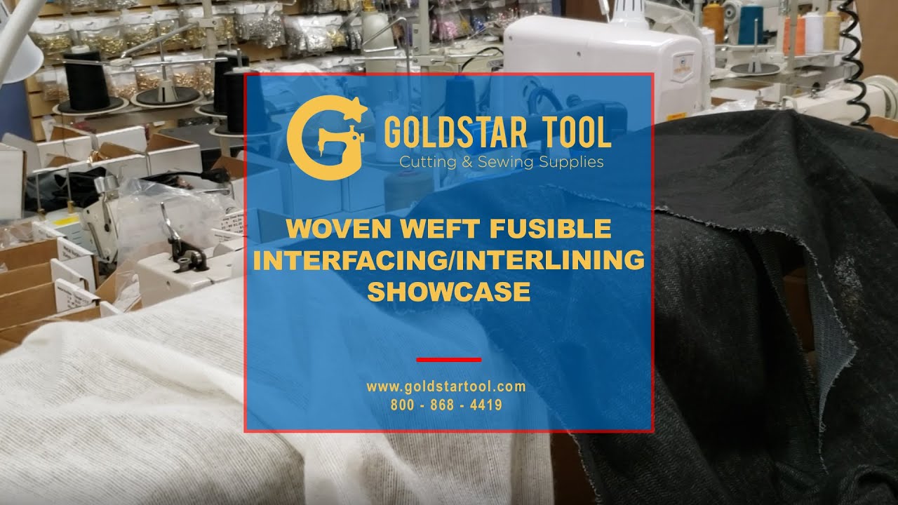 Product Showcase - Woven Weft Fusible Interfacing/Interlining - Goldstartool.com - 800-868-4419