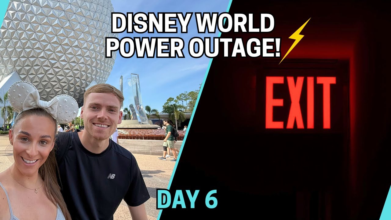 Отключение электроэнергии в Disney World на фестивале еды и вина EPCOT 2025 и эвакуация с аттракц...