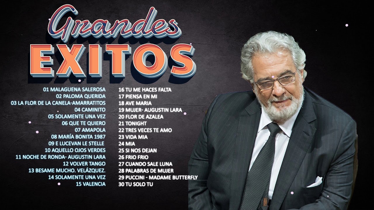 Pl&aacute;cido Domingo Exitos Sus Mejores Canciones Pl&aacute;cido Domingo (Mix De Exitos Romanticos)