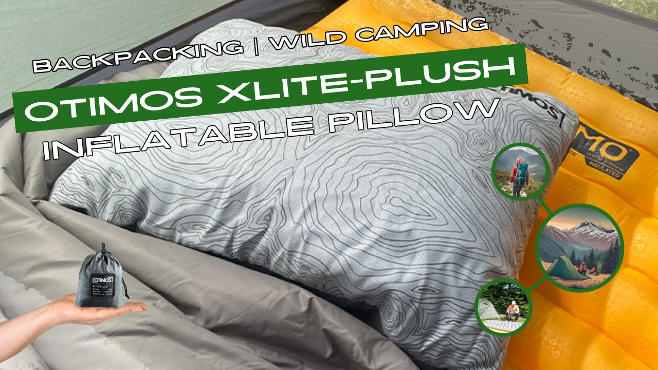 Otimos Xlite-Plush Lightweight Inflatable Camping & Travel Pillow