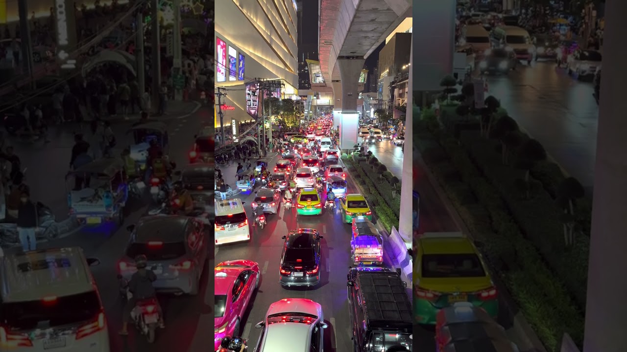 Crazy Evening Traffic in Bangkok