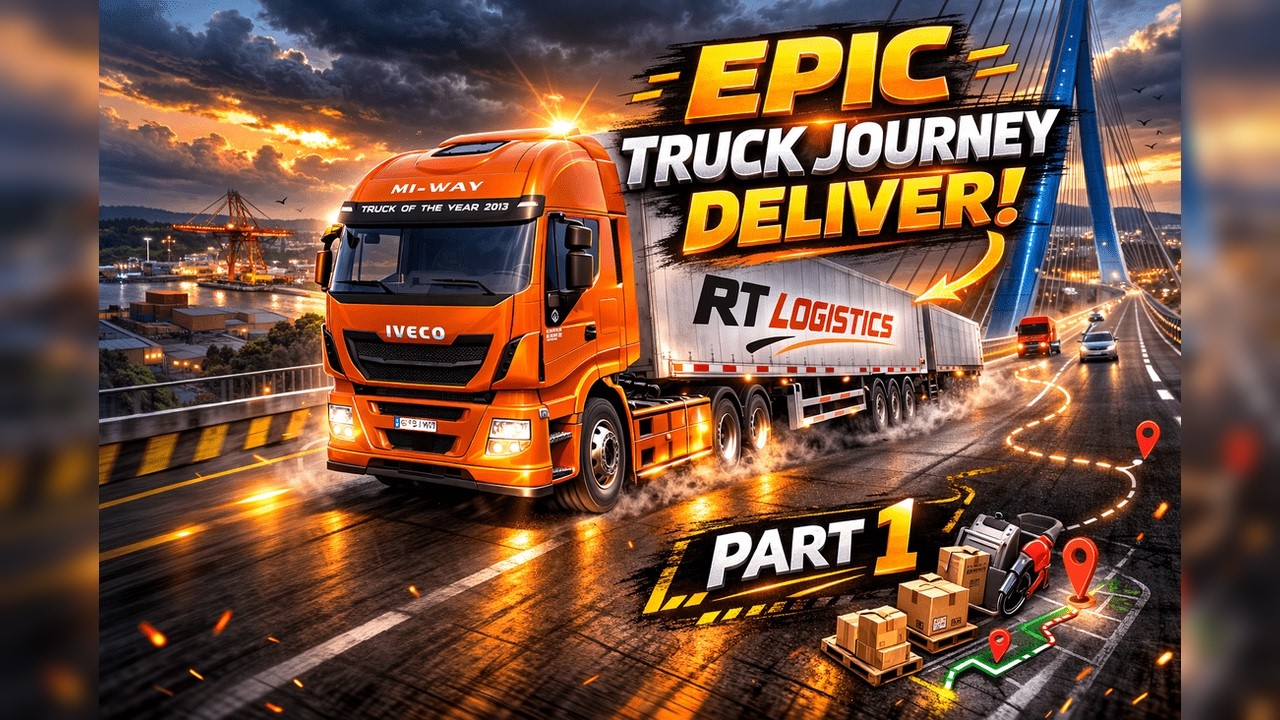 INSANE TRUCK DELIVERY JOURNEY | Part - 1 #sologameplay #eurotrucksimulator2  #LUCKYGAMIG2.O