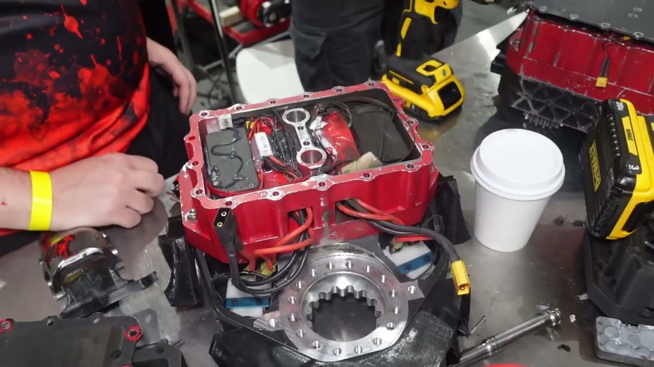 Battlebots Behind the Scenes - Bloodsport vs Lockjaw Raw Footage!