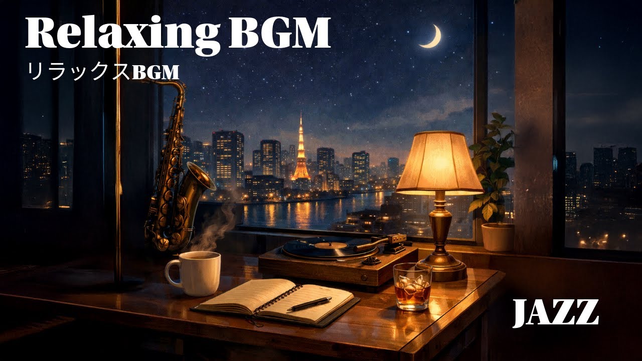 【Relaxing BGM】｜Late Night Jazz for Work, Study & Reading