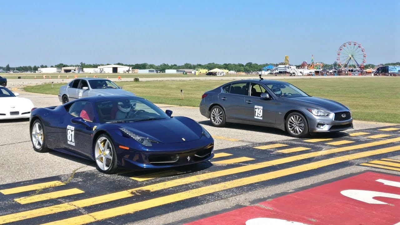 500whp Infiniti Q50 DEMOLISHES Ferrari 458!!!