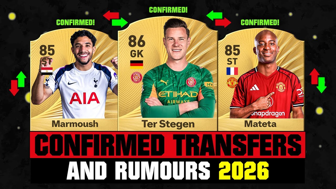 FIFA 26 | NEW CONFIRMED TRANSFERS & RUMOURS! 🚨🔥 ft. Ter Stegen, Marmoush, Mateta... etc