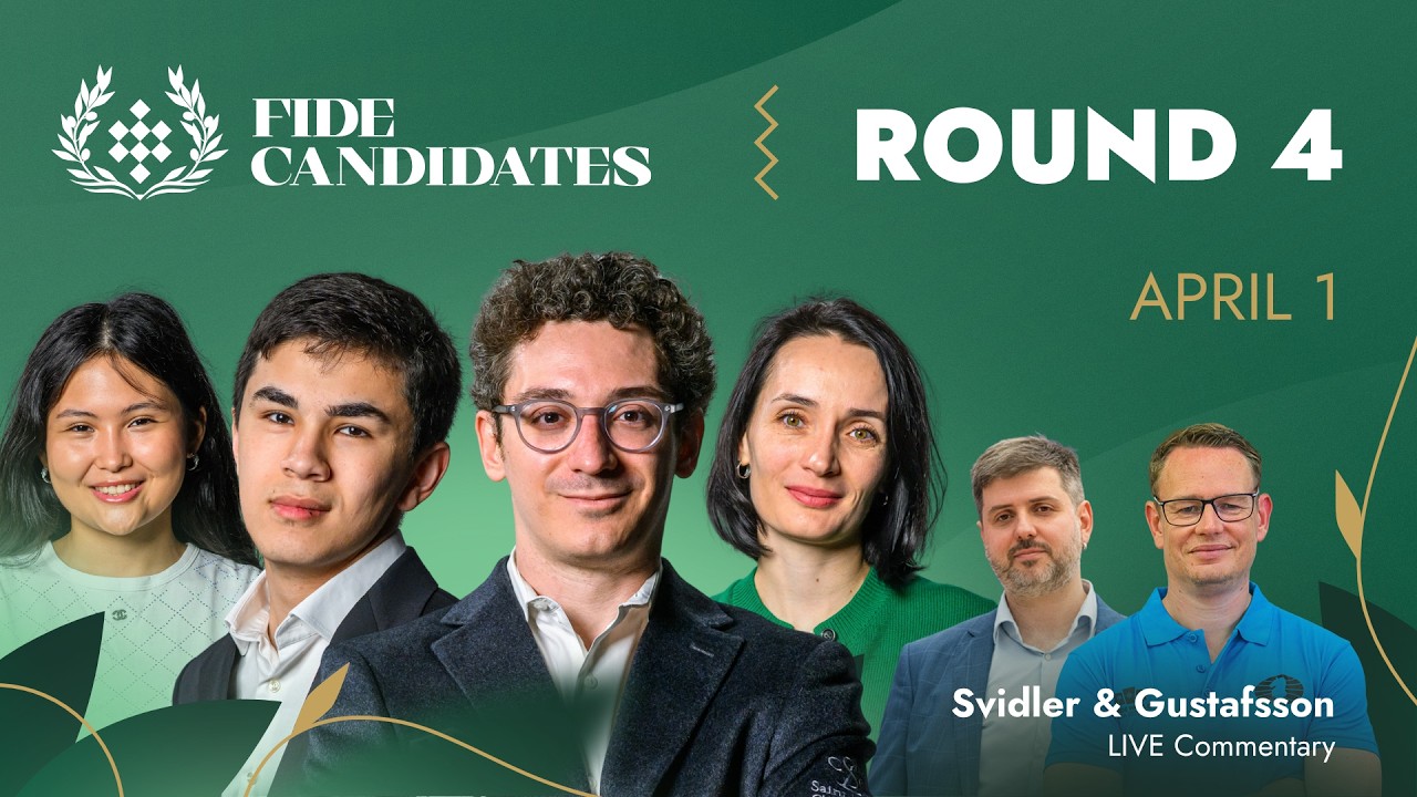♟ CHESS | FIDE Candidates 2026 | Round 4 LIVE | Caruana, Sindarov, Assaubayeva, Lagno & more