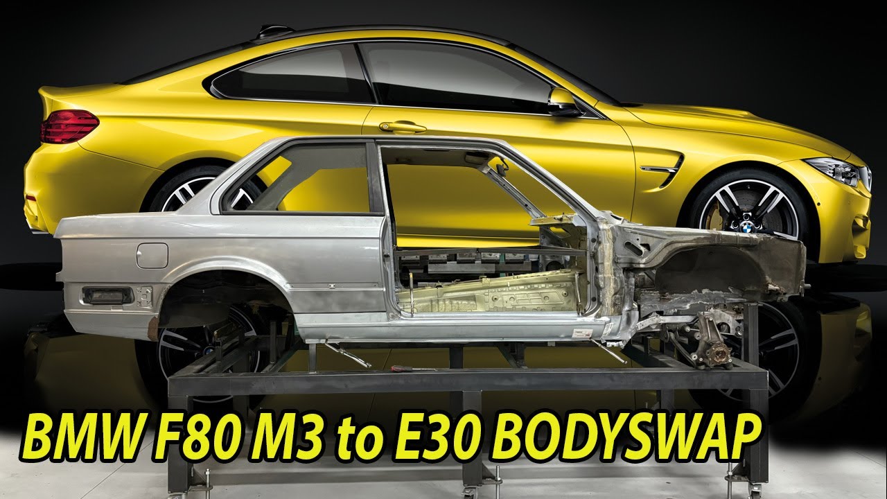 Pushing the limits on the BMW E30 M3 Build full F80 M3 bodyswap!