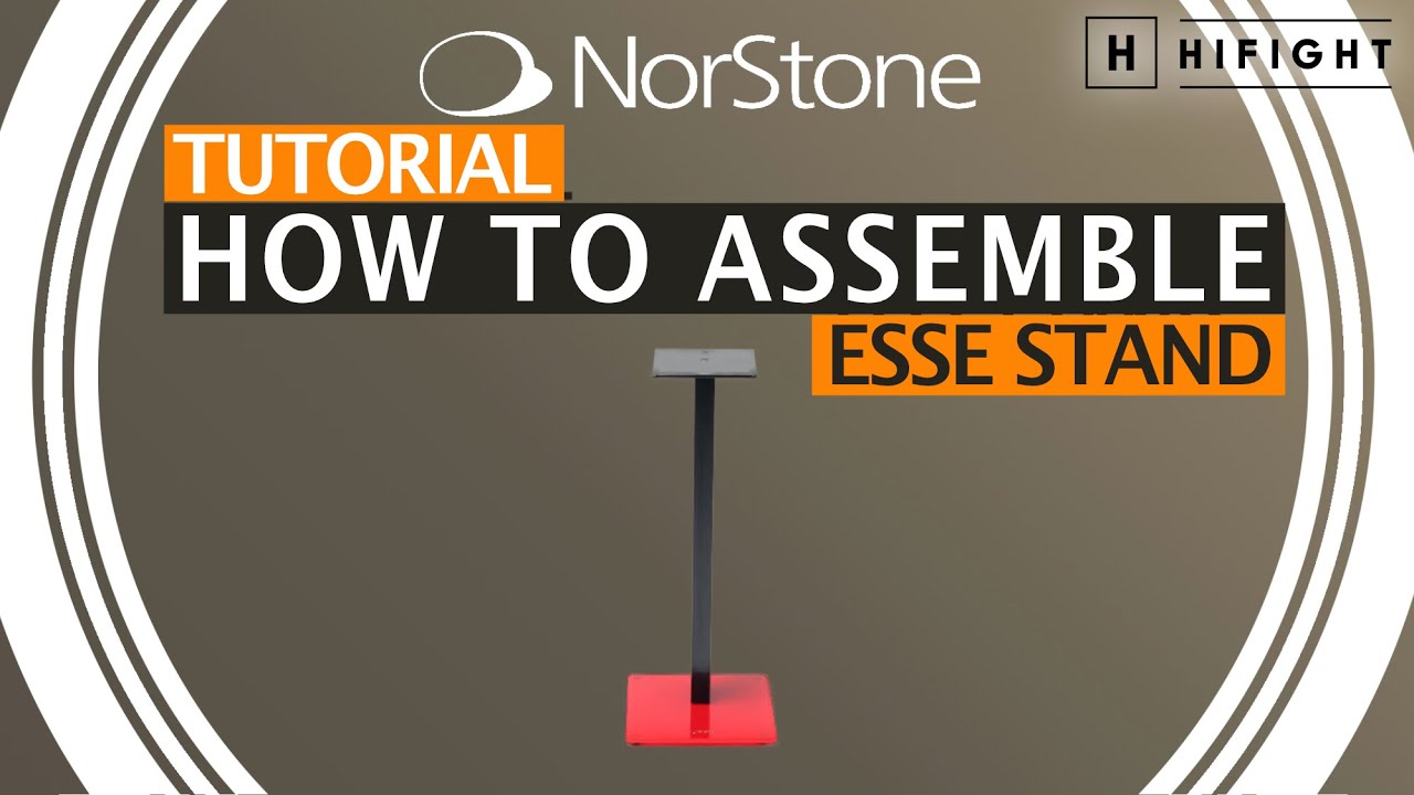 Norstone Esse Stand - How to assemble speaker stand (English version)