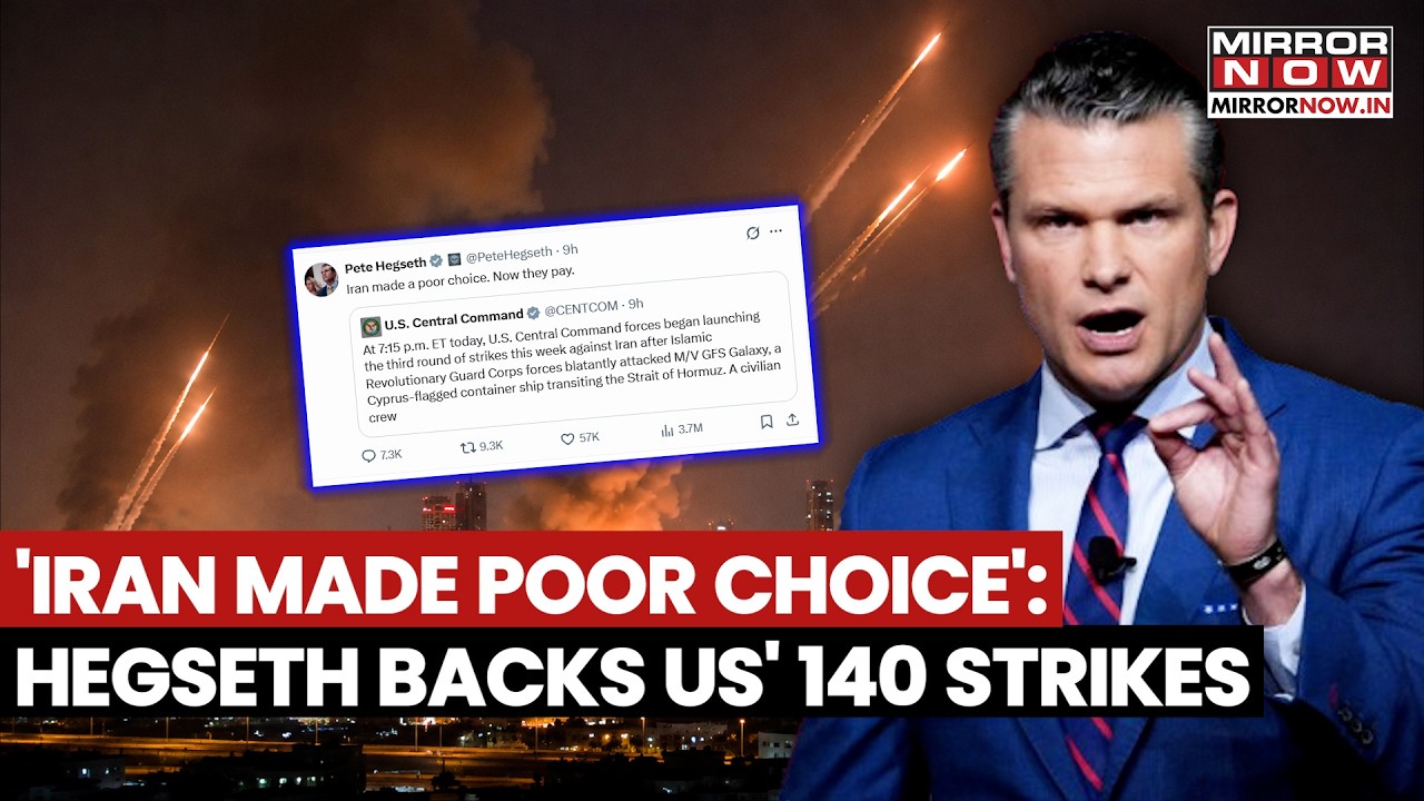 'Iran Made Poor Choice': Hegseth Backs Military Operation As US Targets Over 140 Iranian Sites